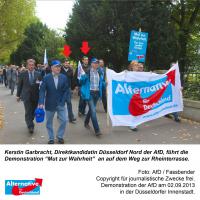 1. Neonazi-Teilnahme an AfD-Demo in Düsseldorf