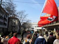 Lautstarke AntifaschistInnen am 8.3.2014 in Heilbronn