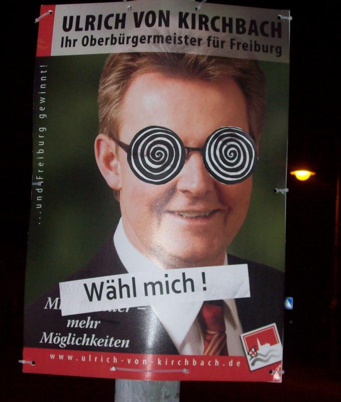 Kreative Antiwahl-Aktionen in Freiburg 5