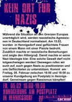 Flyer: Kein Ort für Nazis