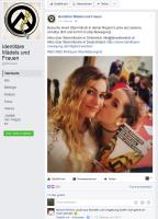 Kommentar von Marcel Winkin (IB Münster) auf der Facebook-Seite „Identitäre Mädels und Frauen“ vom 13.02.2017: „Leute aus Münster und Umgebung dürfen sich gerne an mich wenden :)“