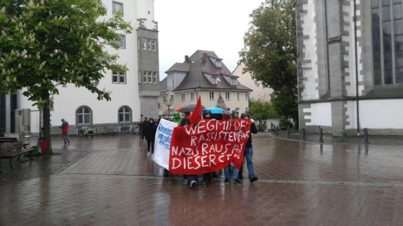 Sponti nach der Kundgebung