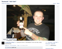 Der lang­jäh­rige Bandroady Marcel Knorr auf der Face­book­seite der Limited Booze Boys, Februar 2014