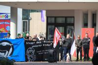 Nazikundgebung 8.März 2014 Heilbronn, 2.v.rechts Jan Jaeschke, ganz links im Bild Fabian Koeters