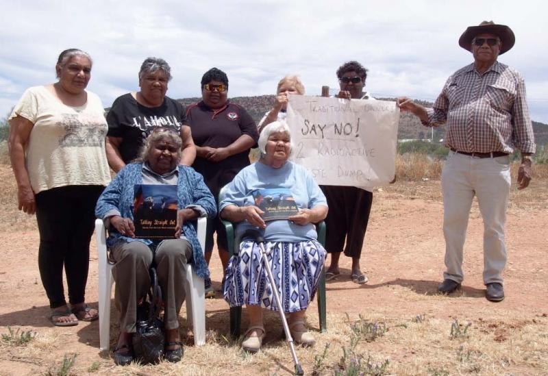Adnyamathanha Traditional Owners near the proposed dump site, November 2015.