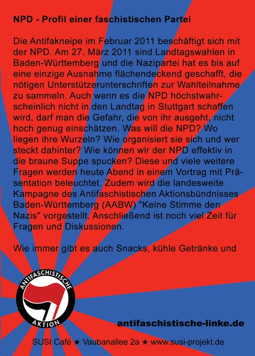 Flyer Rückseite