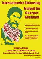Georges Ibrahim Abdallah Plakat für den 24.10.2014