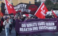 Demo vom Karl-Liebknecht-Haus zum Thälmann-Denkmal