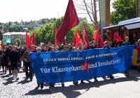 Demonstration zum Auftakt der Revolutionären 1. Mai Demo auf dem Schlossplatz 2012