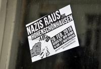 Banner Nazis raus aus Hohenschönhausen