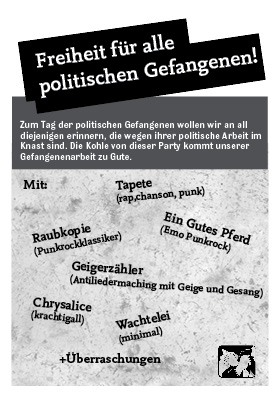 Rote Hilfe Berlin-Soliparty am 22. März 2014