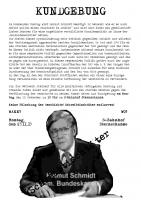 Ankündigung: Kundgebung zu Helmut Schmidt