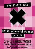 War starts here - Keine Kriegskonferenz in Kiel!