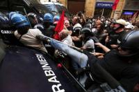 Polizeigewalt in Rom