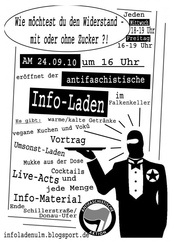 Flyer zur Eröffnung