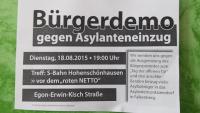 Flyer der Nazis für die sogenannte "Bürgerdemo"