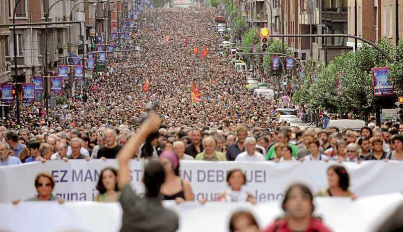 Demo gegen Verbote am 2. Oktober 2010 in Bilbao