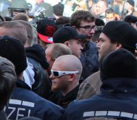 G. Nebel bei Hooligan-Krawallen am 23.3.2014 in Mannheim
