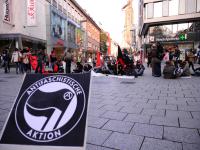 Probesitzen gegen den Naziaufmarsch in Göppingen in Ulm - 1
