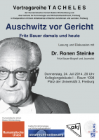 Lesung und Diskussion mit dem Fritz-Bauer-Biographen Ronen Steinke.
