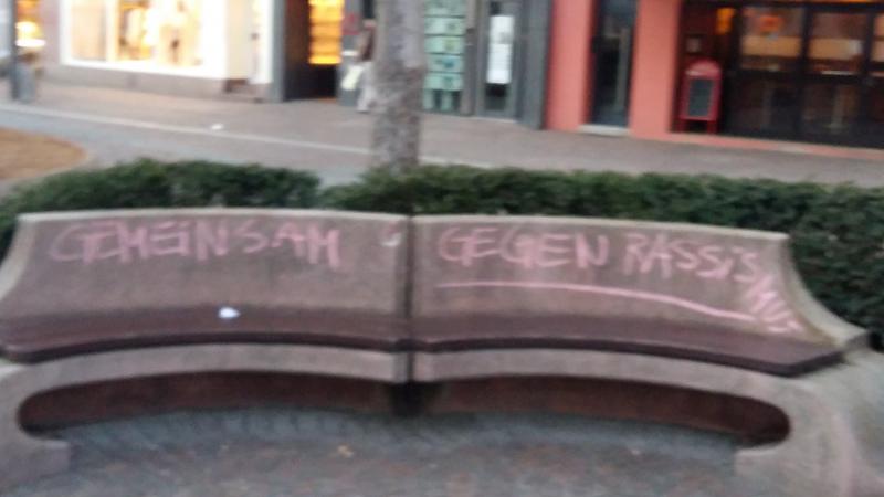 Antirassistische Straßenkreideaktion in Mainz (3)