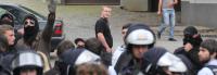 Neonazis am Rande der Antifa Kundgebung in Altbach 1
