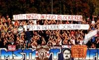 Support-Banner beim Spiel Babelsberg 03 gegen KSC