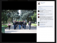 Screenshot von der Facebook - Site der Lealtà-Azione(Milano),25.04.2014