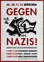 Gegen die Nazikundgebungen