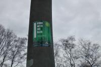 Plakatieraktion gegen Naziaufmarsch in Münster 