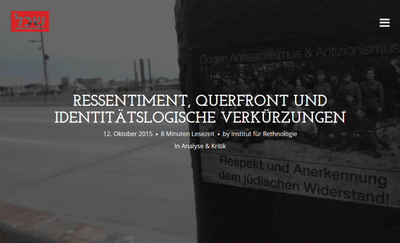 Ressentiment, Querfront und identitätslogische Verkürzungen 