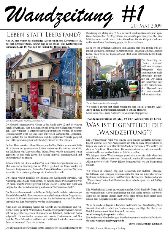 Wandzeitung #1