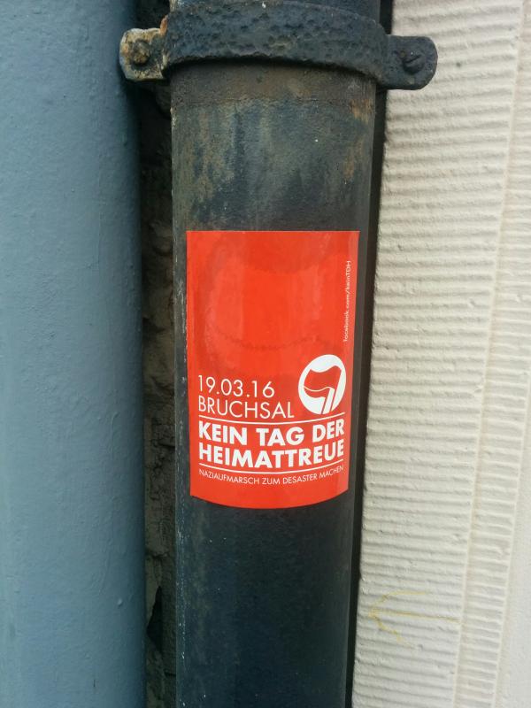 Sticker Kein Tag der Heimattreue