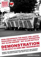 Plakat zur Demo am 15.02.2014 in Magdeburg