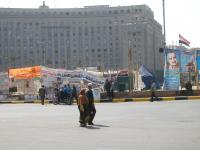 Tahrir-Platz, im Hintergrund das Infozelt