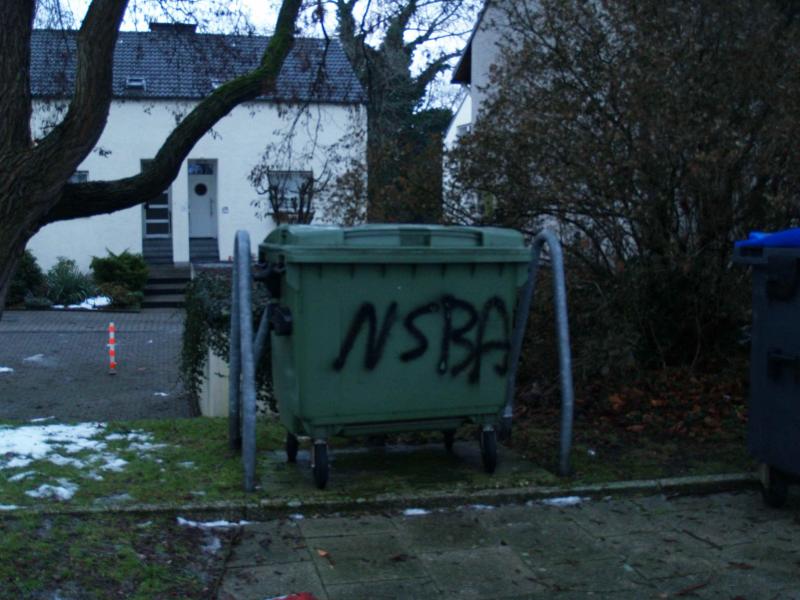 Nazipropaganda in Bochum WerneNSBA - "Nationale Sozialisten Bundesweite Aktion"(Foto Azzoncao)