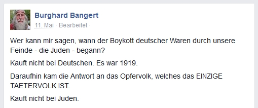 Screenshot von Burghard Bangert