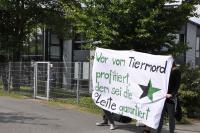 Protest bei Schlachthof-Baufirma D+S Montage GmbH 5