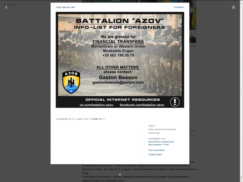 Battalion Asow - Gaston Besson