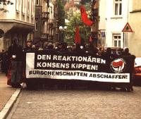 Heidelberg:Demo gegen Burschenschaftenim April 1997