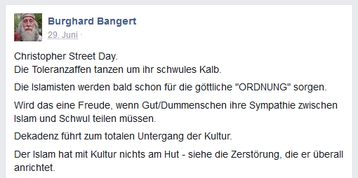 Screenshot von Burghard Bangert