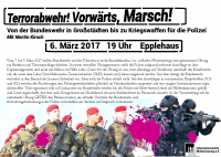 Terrorabwehr! Vorwärts, Marsch! - Von der Bundeswehr in Großstädten bis zu Kriegswaffen für die Polizei