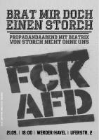 Da brat mir doch einer ’nen Storch! – Kein Raum für Rassismus und AfD in Werder und überall