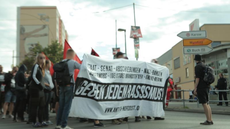 Die Demo auf dem Rückweg zum Bahnhof