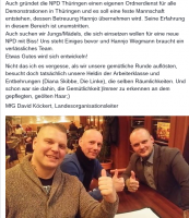Planung des 1. Mai mit Biczysko, Wegmann und Köckert