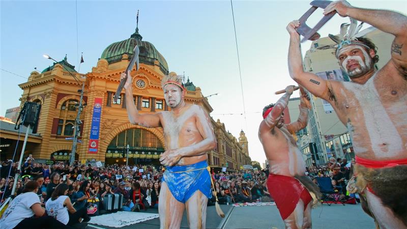 In Melbourne, near the Landmark Victoria Street railway station.