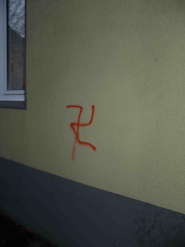 Nazipropaganda in Bochum WerneJanuar 2010 (Foto Azzoncao)