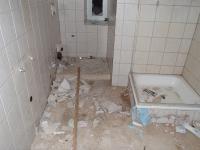 zerstörte Toilette