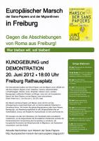 Europäischer Marsch in Freiburg