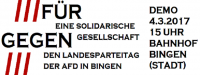 Für eine solidarische Gesellschaft - gegen den Landesparteitag der AfD RLP! - Antifaschistische Demonstration